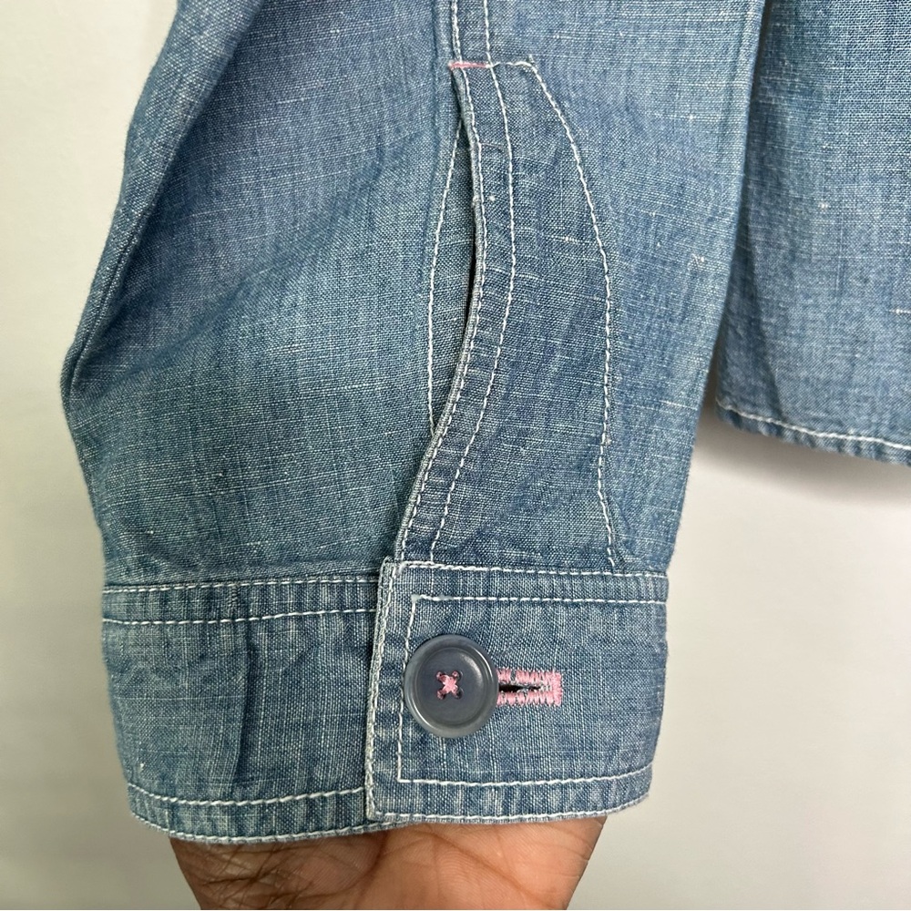 NWT Susan Bristol Denim Blue Women's Button Front Jacket Size XL - Picture 4 of 12